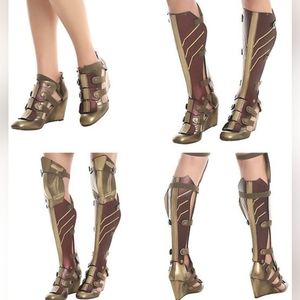 DC Comics Wonder Woman 3-Piece Cosplay Wedge Boots size 12